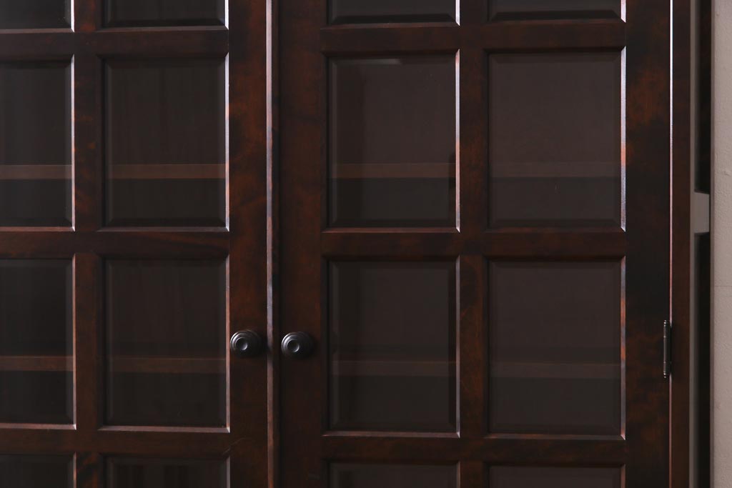 中古　北海道民芸家具　飾り棚にもおすすめなブックケース(本箱、収納棚、キャビネット)(R-037725)