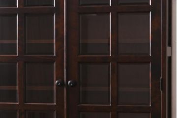 中古　北海道民芸家具　飾り棚にもおすすめなブックケース(本箱、収納棚、キャビネット)(R-037725)