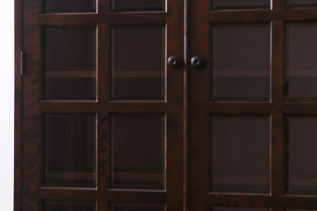 中古　北海道民芸家具　飾り棚にもおすすめなブックケース(本箱、収納棚、キャビネット)(R-037725)