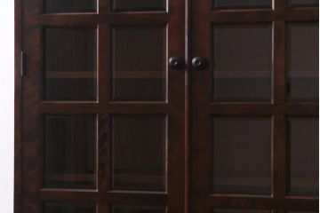 中古　北海道民芸家具　飾り棚にもおすすめなブックケース(本箱、収納棚、キャビネット)(R-037725)