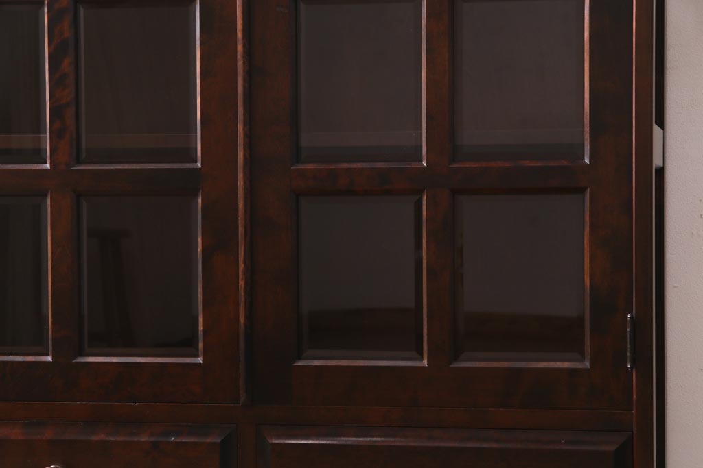 中古　北海道民芸家具　飾り棚にもおすすめなブックケース(本箱、収納棚、キャビネット)(R-037725)