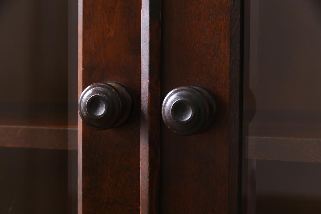 中古　北海道民芸家具　飾り棚にもおすすめなブックケース(本箱、収納棚、キャビネット)(R-037725)