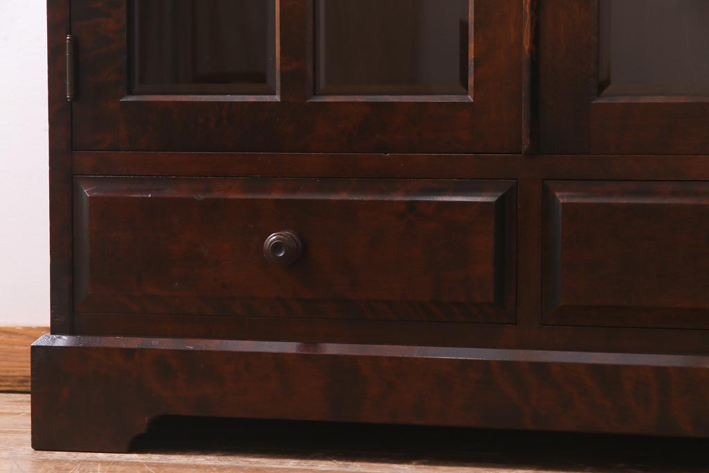 中古　北海道民芸家具　飾り棚にもおすすめなブックケース(本箱、収納棚、キャビネット)(R-037725)