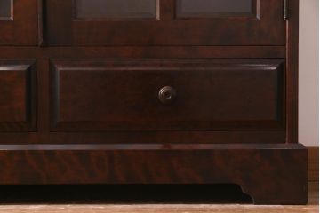 中古　北海道民芸家具　飾り棚にもおすすめなブックケース(本箱、収納棚、キャビネット)(R-037725)