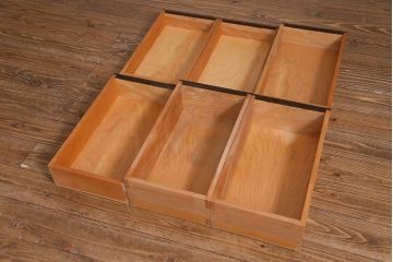 中古　松本民芸家具　シックな色合いが上品なM型両袖机(デスク)(定価62万円)(R-037729)