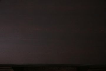 中古　松本民芸家具　シックな色合いが上品なM型両袖机(デスク)(定価62万円)(R-037729)