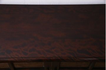 中古　北海道民芸家具　特注サイズ　シックで落ち着きのある色味のサイドボード(収納棚、戸棚、キャビネット)(R-037730)