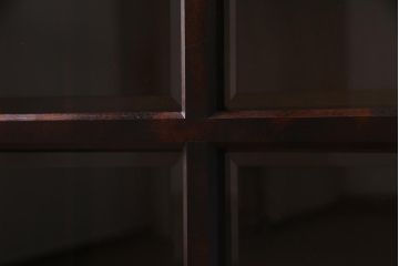 中古　北海道民芸家具　特注サイズ　シックで落ち着きのある色味のサイドボード(収納棚、戸棚、キャビネット)(R-037730)