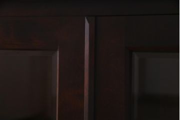 中古　北海道民芸家具　特注サイズ　シックで落ち着きのある色味のサイドボード(収納棚、戸棚、キャビネット)(R-037730)