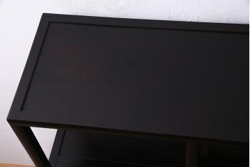 アンティーク家具　和製アンティーク　紫檀(シタン)材　シックな佇まいの飾り棚(茶棚、違い棚)(R-037733)