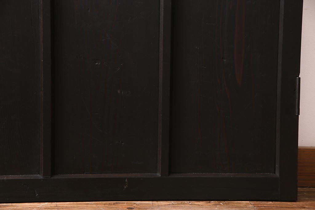 アンティーク建具　当店オリジナルガラス入り　落ち着きのあるレトロなドア(扉、開き戸)(R-037736)
