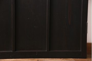 アンティーク建具　当店オリジナルガラス入り　落ち着きのあるレトロなドア(扉、開き戸)(R-037736)