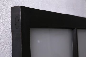 アンティーク建具　当店オリジナルガラス入り　落ち着きのあるレトロなドア(扉、開き戸)(R-037736)
