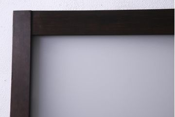 アンティーク建具　当店オリジナルガラス入り　落ち着きのあるレトロなドア(扉、開き戸)(R-037736)