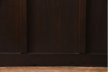 アンティーク建具　当店オリジナルガラス入り　落ち着きのあるレトロなドア(扉、開き戸)(R-037736)