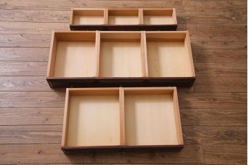 中古　民芸家具　機能的で高級感のあるライティングビューロー(デスク、机、在宅ワーク、在宅用棚)(R-037753)