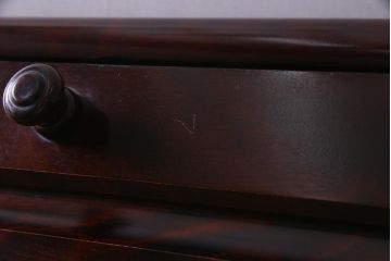 中古　民芸家具　機能的で高級感のあるライティングビューロー(デスク、机、在宅ワーク、在宅用棚)(R-037753)