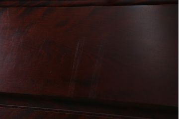 中古　民芸家具　機能的で高級感のあるライティングビューロー(デスク、机、在宅ワーク、在宅用棚)(R-037753)