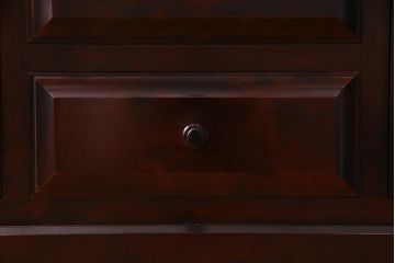 中古　民芸家具　機能的で高級感のあるライティングビューロー(デスク、机、在宅ワーク、在宅用棚)(R-037753)