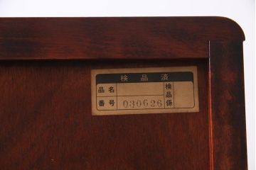 中古　民芸家具　機能的で高級感のあるライティングビューロー(デスク、机、在宅ワーク、在宅用棚)(R-037753)