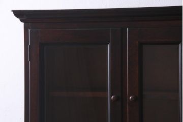 中古　松本民芸家具　洗練された佇まいのC型食器棚(飾り棚、収納棚、キャビネット)(定価約77万円)(R-037754)