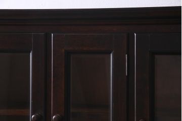 中古　松本民芸家具　洗練された佇まいのC型食器棚(飾り棚、収納棚、キャビネット)(定価約77万円)(R-037754)