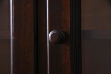 中古　松本民芸家具　洗練された佇まいのC型食器棚(飾り棚、収納棚、キャビネット)(定価約77万円)(R-037754)