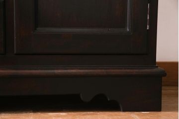 中古　松本民芸家具　洗練された佇まいのC型食器棚(飾り棚、収納棚、キャビネット)(定価約77万円)(R-037754)