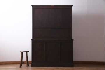 中古　松本民芸家具　洗練された佇まいのC型食器棚(飾り棚、収納棚、キャビネット)(定価約77万円)(R-037754)