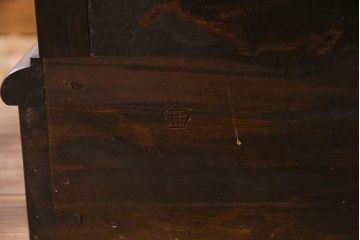 中古　松本民芸家具　洗練された佇まいのC型食器棚(飾り棚、収納棚、キャビネット)(定価約77万円)(R-037754)