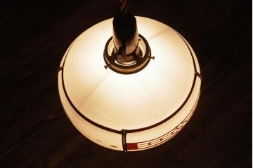 レトロ照明　和製アンティーク　花切子　レトロなデザインが魅力的な吊り下げ照明(R-037759)