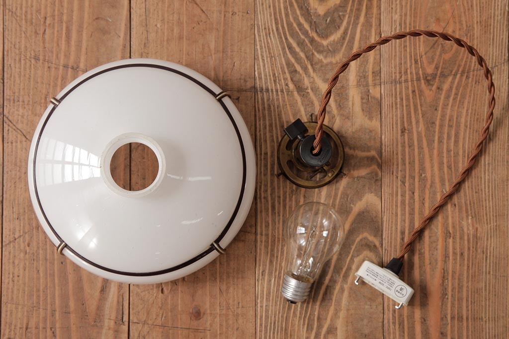 レトロ照明　和製アンティーク　花切子　レトロなデザインが魅力的な吊り下げ照明(R-037759)