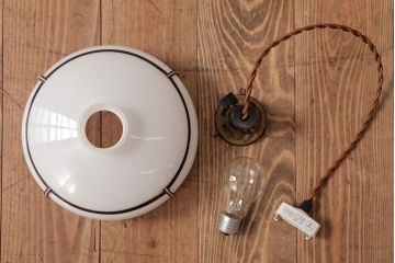 レトロ照明　和製アンティーク　花切子　レトロなデザインが魅力的な吊り下げ照明(R-037759)