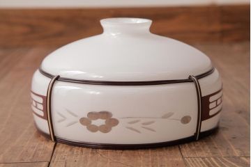 レトロ照明　和製アンティーク　花切子　レトロなデザインが魅力的な吊り下げ照明(R-037759)