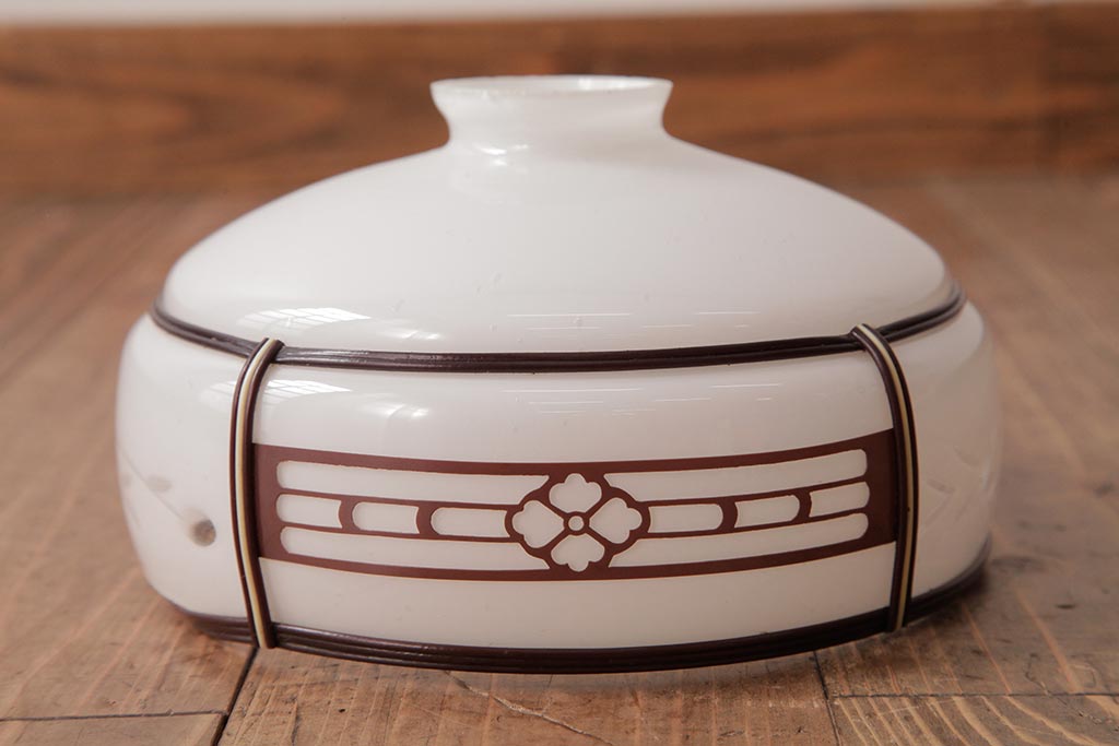 レトロ照明　和製アンティーク　花切子　レトロなデザインが魅力的な吊り下げ照明(R-037759)