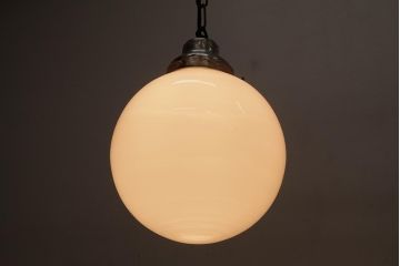 アンティーク照明　昭和初期　ぽってりとしたシルエットが愛らしい吊り下げ照明(天井照明、ペンダントライト)(R-037762)