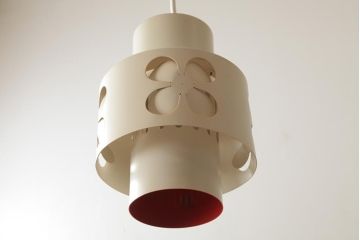 ビンテージ照明　松下電工　レトロモダンなシェードが目をひくペンダントライト(天井照明、吊り下げ照明)(R-037763)