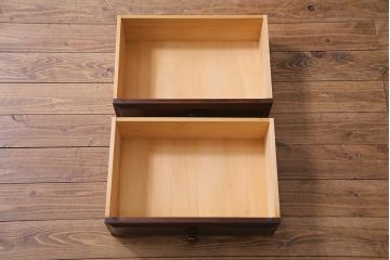 中古　北海道民芸家具　#115　落ち着いた色味のブックケース(本箱、収納棚、戸棚)(R-037765)