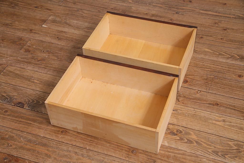 中古　北海道民芸家具　#115　落ち着いた色味のブックケース(本箱、収納棚、戸棚)(R-037765)