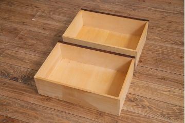 中古　北海道民芸家具　#115　落ち着いた色味のブックケース(本箱、収納棚、戸棚)(R-037765)