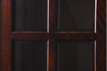 中古　北海道民芸家具　#115　落ち着いた色味のブックケース(本箱、収納棚、戸棚)(R-037765)