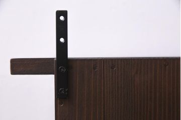 ラフジュ工房オリジナル　アンティーク材リメイク　パタパタ扉付き　古材の味わいが魅力的なウォールシェルフ(壁掛け収納棚、ウォールラック、マス目棚)(R-037766)