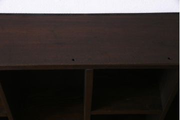 ラフジュ工房オリジナル　アンティーク材リメイク　ディスプレイが楽しめるウォールシェルフ(壁掛け収納棚、ウォールラック)(R-037767)