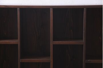 ラフジュ工房オリジナル　アンティーク材リメイク　ディスプレイが楽しめるウォールシェルフ(壁掛け収納棚、ウォールラック)(R-037767)