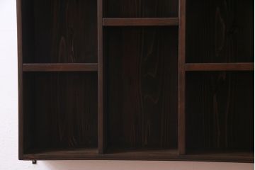 ラフジュ工房オリジナル　アンティーク材リメイク　ディスプレイが楽しめるウォールシェルフ(壁掛け収納棚、ウォールラック)(R-037767)