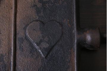 ヴィンテージ雑貨　フランスビンテージ　シャビーな質感がおしゃれなワッフルメーカー2個セット(R-037772)