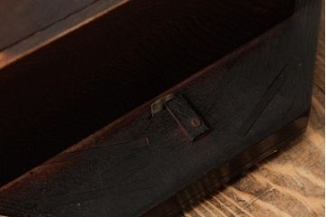 アンティーク雑貨　上品でレトロなデザインの八角掛け時計(柱時計、振り子時計)(R-037776)
