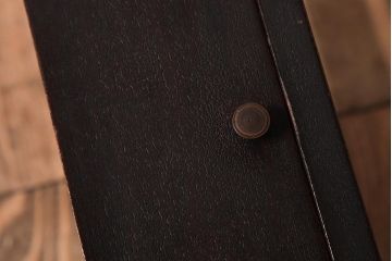 レトロ雑貨　ANSONIA(アンソニア)　テンプ式　シンプルモダンな柱時計(掛け時計、古時計)(R-037778)