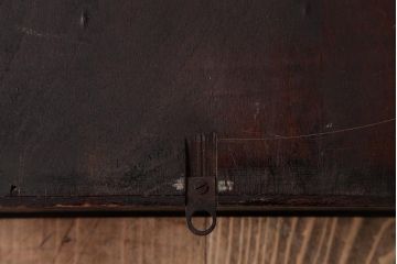 レトロ雑貨　ANSONIA(アンソニア)　テンプ式　シンプルモダンな柱時計(掛け時計、古時計)(R-037778)
