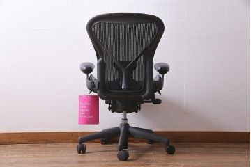 中古　Hermanmiller(ハーマンミラー社)　アーロンチェア(オフィスチェア、椅子、イス)(定価約19万円)(R-037782)
